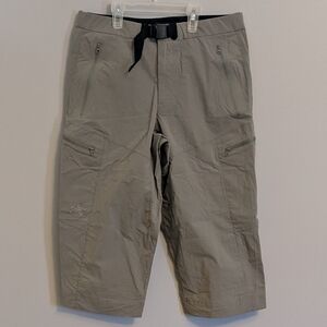 Arc'teryx Gray Grey Long Shorts Capris Crop Pants Sz 30 Hiking Climbing Outdoor